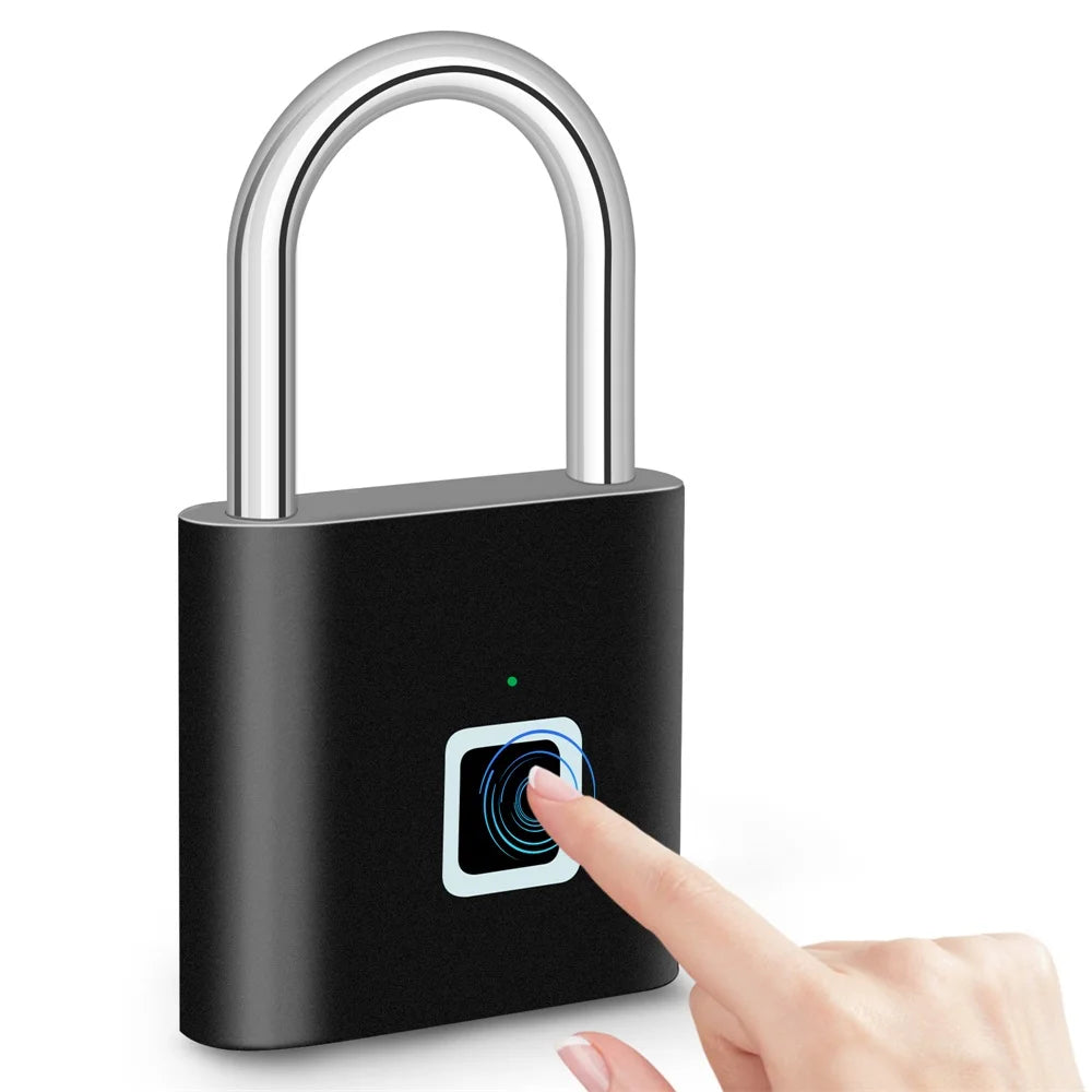 Anti-theft portable lock with fingerprint